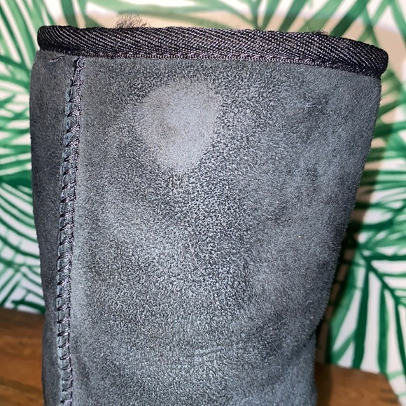 UGG 1016223 Classic Short II Black Sheepskin Boots Women’s 8 - Picture 11 of 12